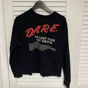 Women’s Medium Black DARE Crewneck
